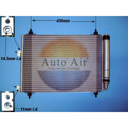 Zdjęcie Skraplacz, klimatyzacja AUTO AIR GLOUCESTER 161251A