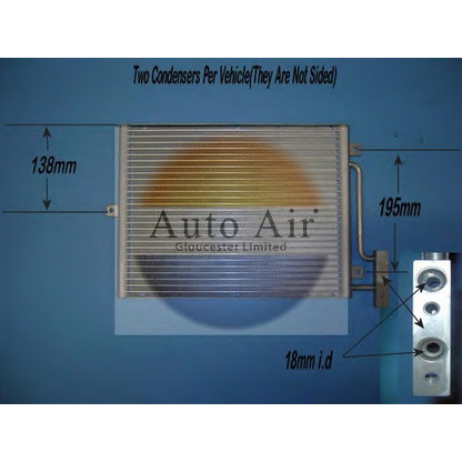 Photo Condenser, air conditioning AUTO AIR GLOUCESTER 161260