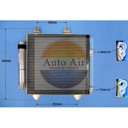 Foto Condensador, aire acondicionado AUTO AIR GLOUCESTER 161337A