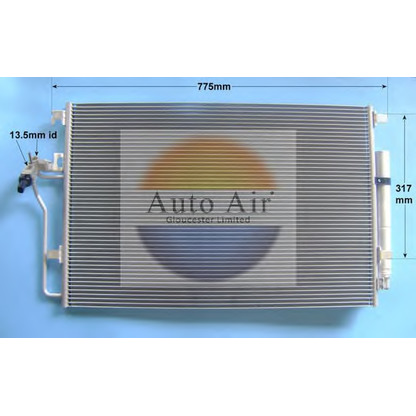 Photo Condenser, air conditioning AUTO AIR GLOUCESTER 161381A