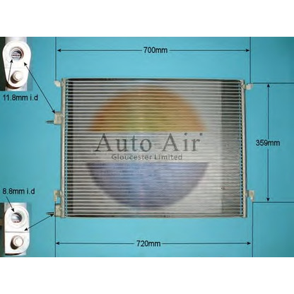 Photo Condenser, air conditioning AUTO AIR GLOUCESTER 166021