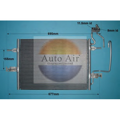 Photo Condenser, air conditioning AUTO AIR GLOUCESTER 166214