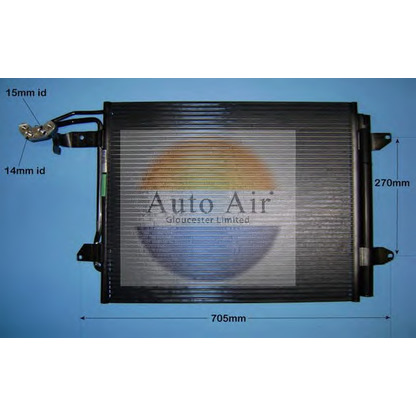Photo Condenser, air conditioning AUTO AIR GLOUCESTER 166215