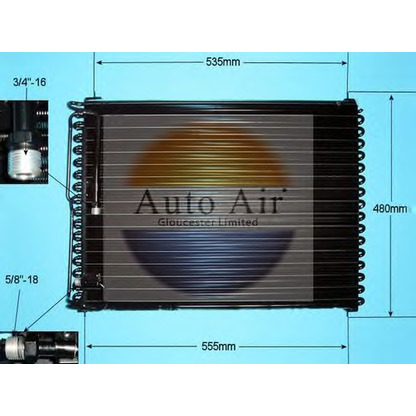 Фото Конденсатор, кондиционер AUTO AIR GLOUCESTER 166537