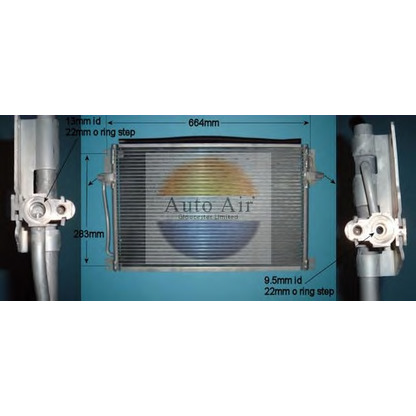 Photo Condenser, air conditioning AUTO AIR GLOUCESTER 166542