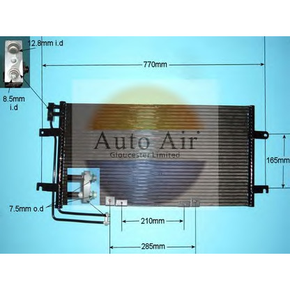 Фото Конденсатор, кондиционер AUTO AIR GLOUCESTER 169914