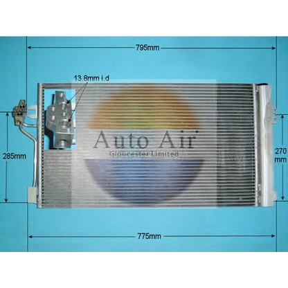 Foto Kondensator, Klimaanlage AUTO AIR GLOUCESTER 168916