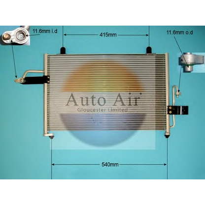 Photo Condenser, air conditioning AUTO AIR GLOUCESTER 169799