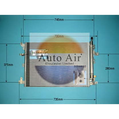 Photo Condenser, air conditioning AUTO AIR GLOUCESTER 166022