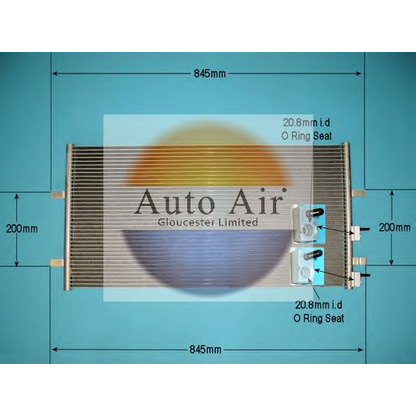 Foto Condensador, aire acondicionado AUTO AIR GLOUCESTER 169001
