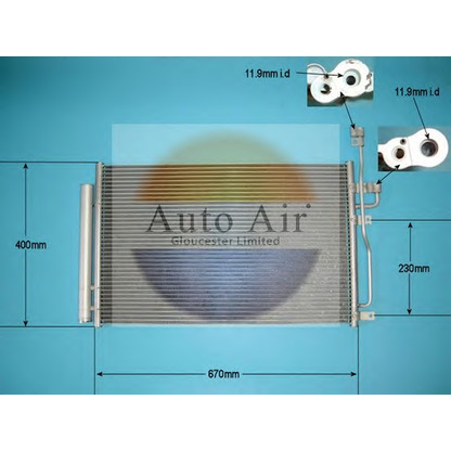 Photo Condenser, air conditioning AUTO AIR GLOUCESTER 161375