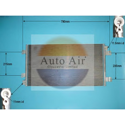 Photo Condenser, air conditioning AUTO AIR GLOUCESTER 161371A