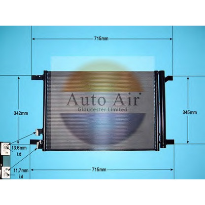 Foto Condensador, aire acondicionado AUTO AIR GLOUCESTER 161058