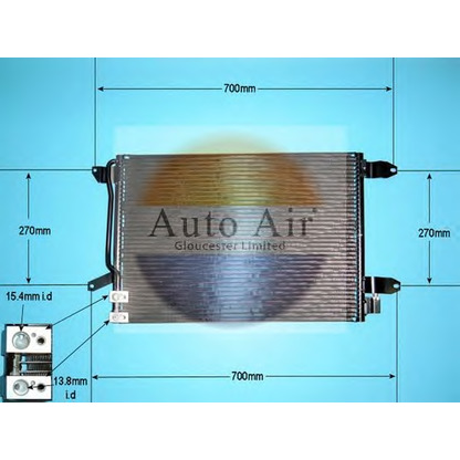 Foto Condensador, aire acondicionado AUTO AIR GLOUCESTER 161392