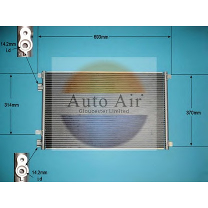 Photo Condenseur, climatisation AUTO AIR GLOUCESTER 161043A