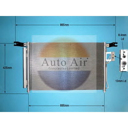 Foto Condensador, aire acondicionado AUTO AIR GLOUCESTER 161098