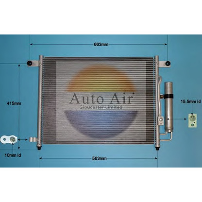 Photo Condenser, air conditioning AUTO AIR GLOUCESTER 162050