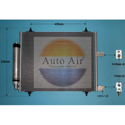 Photo Condenser, air conditioning AUTO AIR GLOUCESTER 166216A