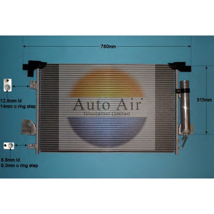 Photo Condenser, air conditioning AUTO AIR GLOUCESTER 169006