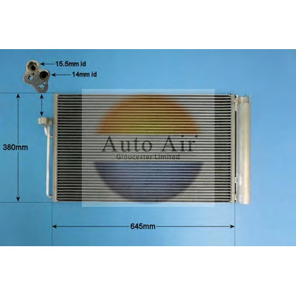 Фото Конденсатор, кондиционер AUTO AIR GLOUCESTER 169638