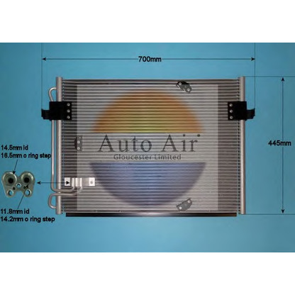 Photo Condenser, air conditioning AUTO AIR GLOUCESTER 169664