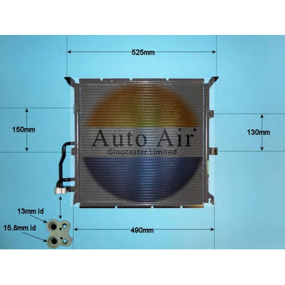 Zdjęcie Skraplacz, klimatyzacja AUTO AIR GLOUCESTER 169688