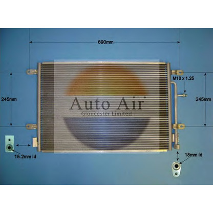 Photo Condenser, air conditioning AUTO AIR GLOUCESTER 169701