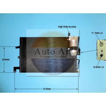 Photo Condenser, air conditioning AUTO AIR GLOUCESTER 166016