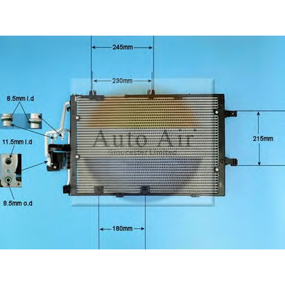 Фото Конденсатор, кондиционер AUTO AIR GLOUCESTER 166210