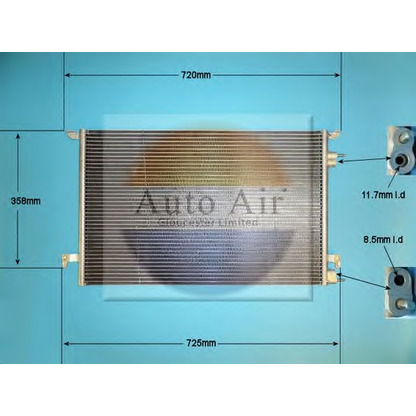 Фото Конденсатор, кондиционер AUTO AIR GLOUCESTER 166514A