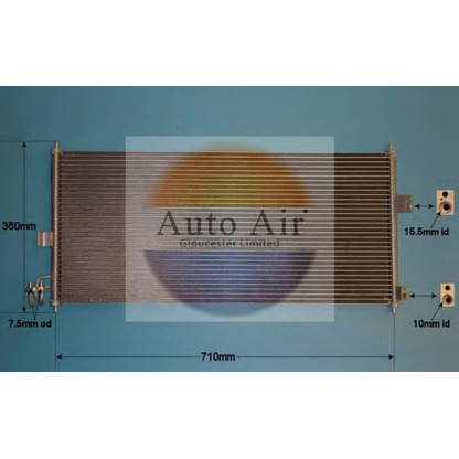 Zdjęcie Skraplacz, klimatyzacja AUTO AIR GLOUCESTER 166204