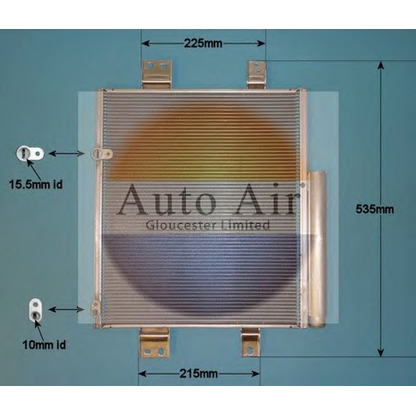 Foto Condensador, aire acondicionado AUTO AIR GLOUCESTER 161363