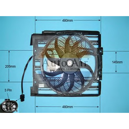Zdjęcie Wentylator, kondensator klimatyzacji AUTO AIR GLOUCESTER 051110