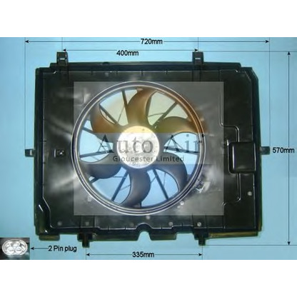 Photo Ventilateur, condenseur de climatisation AUTO AIR GLOUCESTER 051158