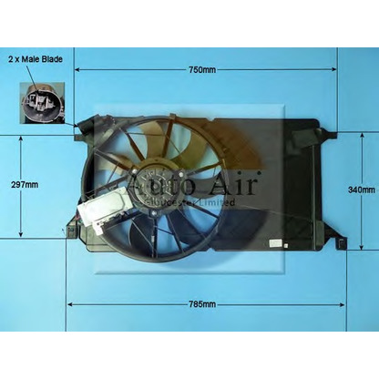 Photo Fan, radiator AUTO AIR GLOUCESTER 051152