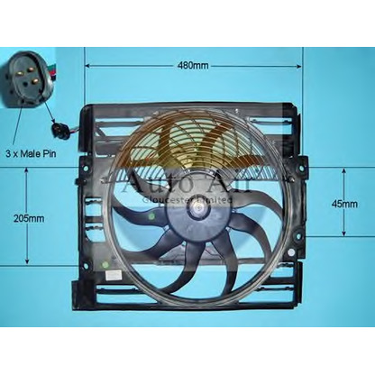 Foto Motor eléctrico, ventilador del radiador AUTO AIR GLOUCESTER 051114