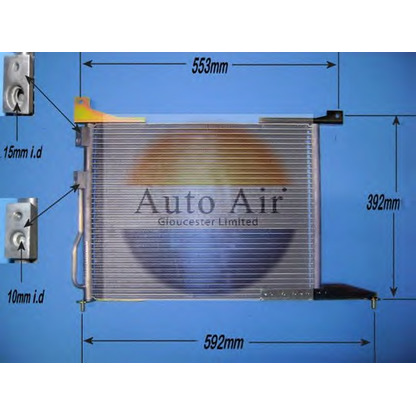 Zdjęcie Skraplacz, klimatyzacja AUTO AIR GLOUCESTER 161291