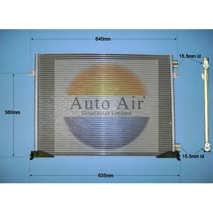 Photo Condenser, air conditioning AUTO AIR GLOUCESTER 161356A