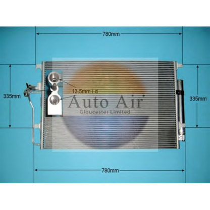 Photo Condenser, air conditioning AUTO AIR GLOUCESTER 161381