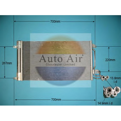 Foto Kondensator, Klimaanlage AUTO AIR GLOUCESTER 169007