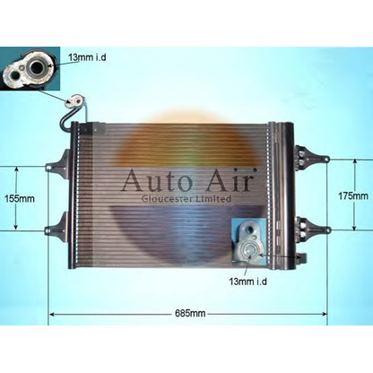 Foto Condensador, aire acondicionado AUTO AIR GLOUCESTER 169569