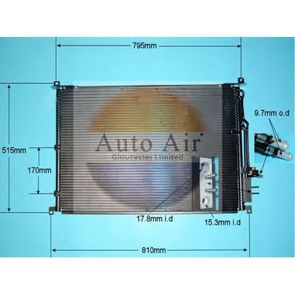 Photo Condenser, air conditioning AUTO AIR GLOUCESTER 169798