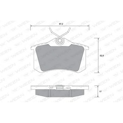 Photo Brake Pad Set, disc brake WEEN 1511136