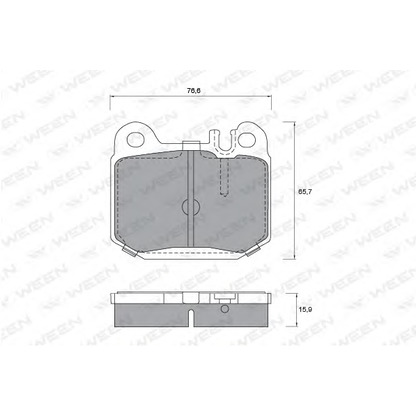 Photo Brake Pad Set, disc brake WEEN 1511232