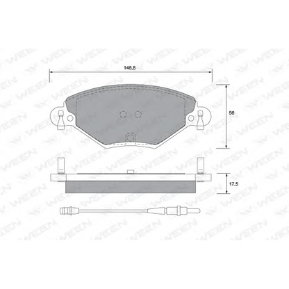 Foto Kit pastiglie freno, Freno a disco WEEN 1511282