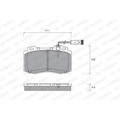 Photo Brake Pad Set, disc brake WEEN 1511296