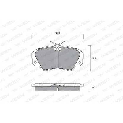 Photo Brake Pad Set, disc brake WEEN 1511313