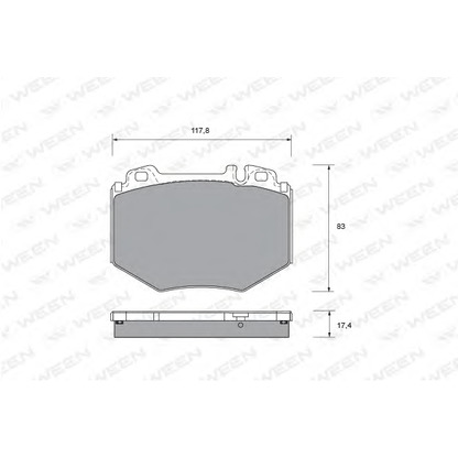 Photo Brake Pad Set, disc brake WEEN 1511306