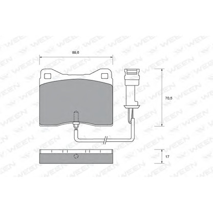 Foto Kit pastiglie freno, Freno a disco WEEN 1511446