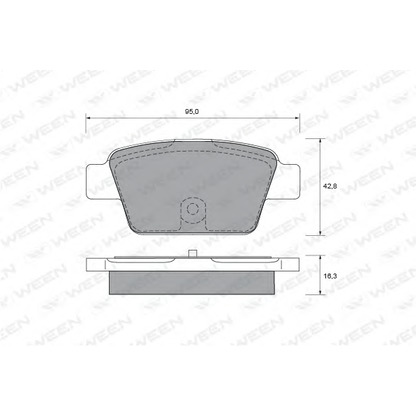 Foto Kit pastiglie freno, Freno a disco WEEN 1511900